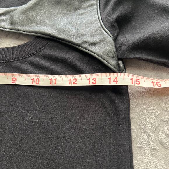 Monrow Black Long Sleeve Supima Dress XS - Picture 10 of 11